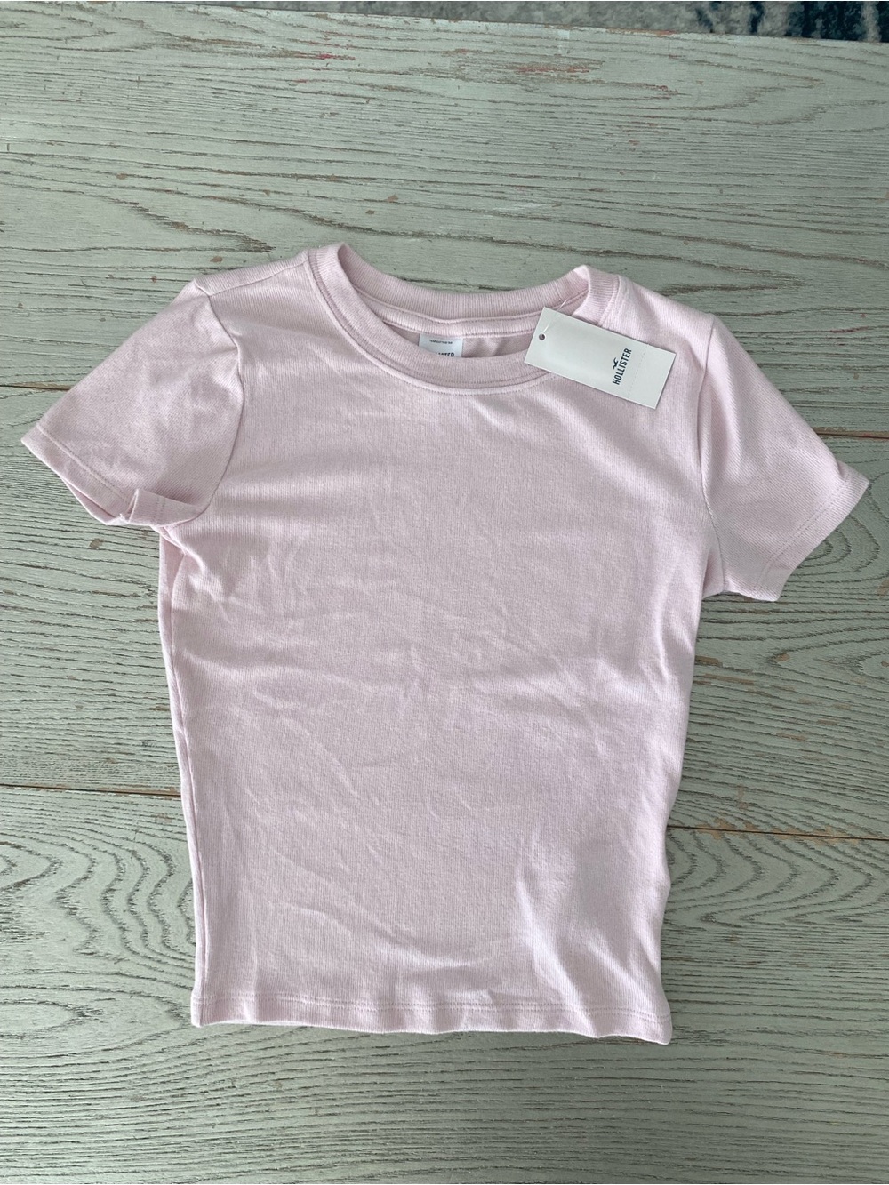 Hollister Girls' Light Pink Short Sleeve Tee